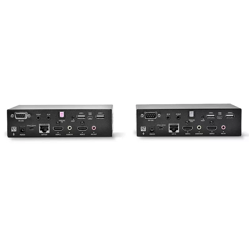 Lindy 100 m Cat.6 dvigalvis HDMI, USB ir RS-232 plėtiklis, siųstuvas ir imtuvas, laidinis, 100 m, Cat6, 1920 x 1080 pikselių, juoda