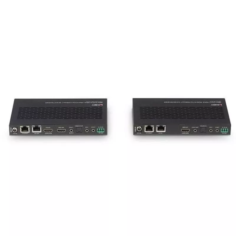 Lindy 100m Cat.6A HDMI 4K60, garso, IR ir RS-232 HDBaseT 3.0 KVM plėtiklis