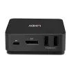 Lindy 2 prievadų C tipo, DisplayPort 1.2 KVM jungiklis, 3840 x 2160 pikselių, 4K Ultra HD, pilkas