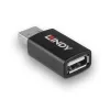 Lindy 71263 USB Type A lyčių keitiklis, juodas