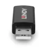 Lindy 71263 USB Type A lyčių keitiklis, juodas