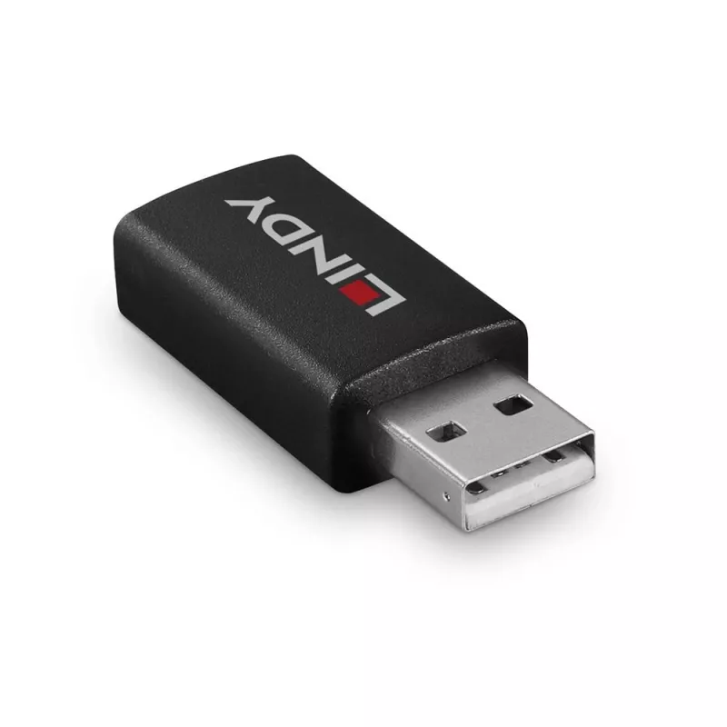Lindy 71263 USB Type A lyčių keitiklis, juodas