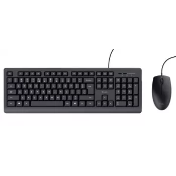 Trust TKM-250 klaviatūra Pelė komplekte Biuro USB QWERTZ Vokiška Juoda