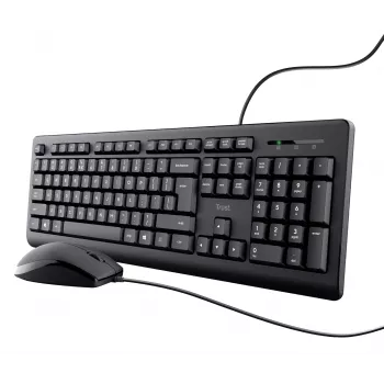 Trust TKM-250 klaviatūra Pelė komplekte Biuro USB QWERTZ Vokiška Juoda