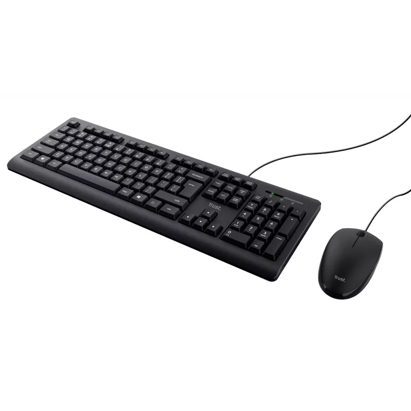 Trust TKM-250 klaviatūra Pelė komplekte Biuro USB QWERTZ Vokiška Juoda