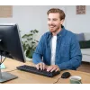Trust TKM-250 klaviatūra Pelė komplekte Biuro USB QWERTZ Vokiška Juoda