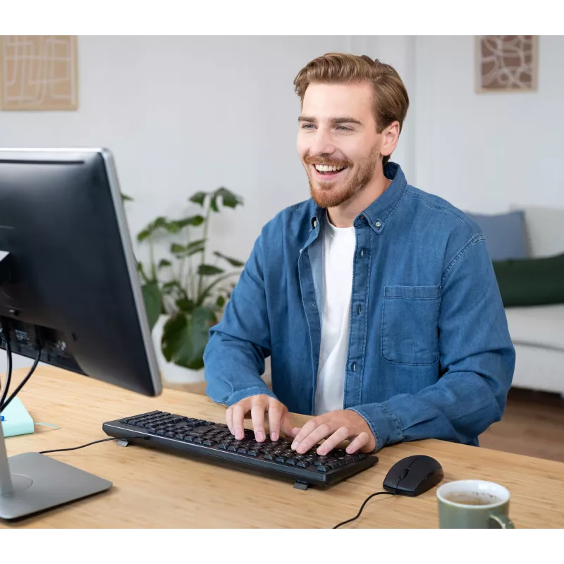 Trust TKM-250 klaviatūra Pelė komplekte Biuro USB QWERTZ Vokiška Juoda