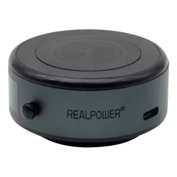 Pasyvus laikiklis RealPower ChargeAir MAG Car Juoda Mobilusis telefonas / išmanusis telefonas