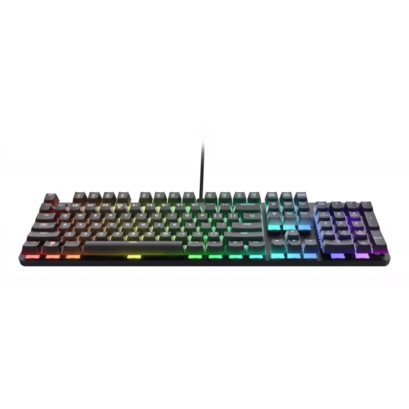 Žaidimų klaviatūra Trust GXT 871 Zora mechaninė USB RGB juoda