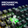 Žaidimų klaviatūra Trust GXT 871 Zora mechaninė USB RGB juoda