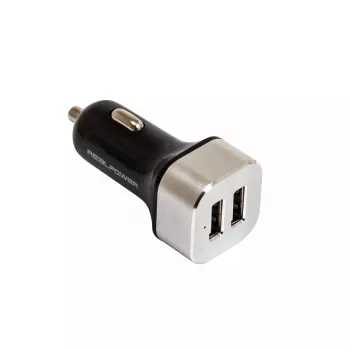 Mobiliojo įrenginio įkroviklis RealPower 176635 Universal Juoda Sidabrinė