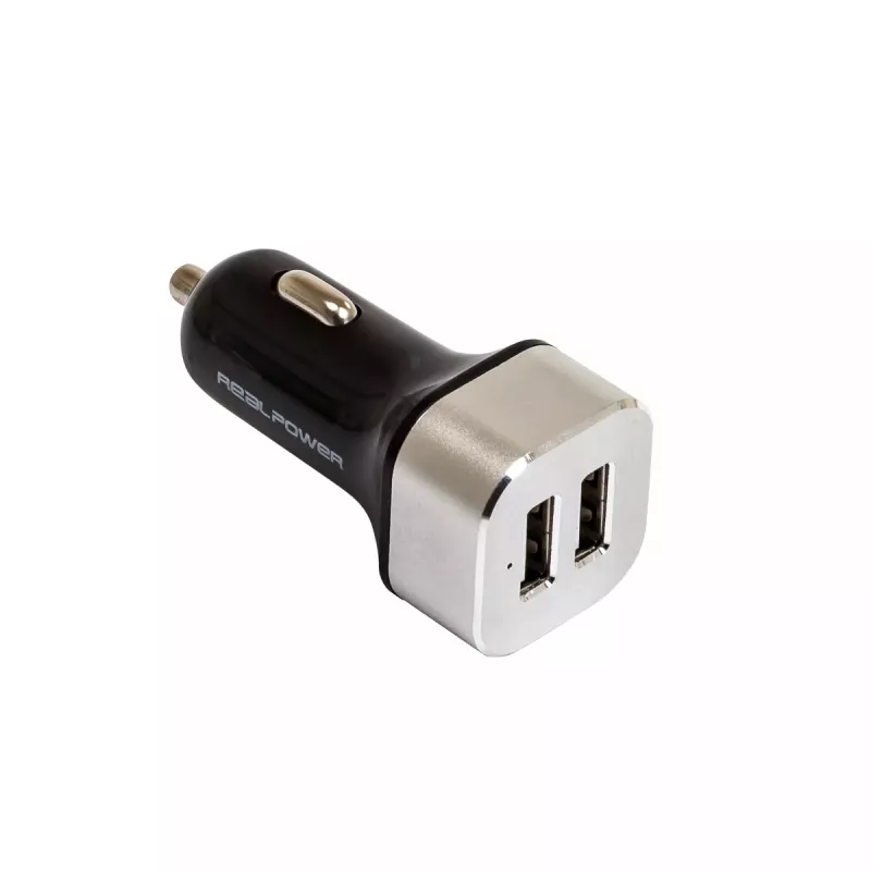 Mobiliojo įrenginio įkroviklis RealPower 176635 Universal Juoda Sidabrinė