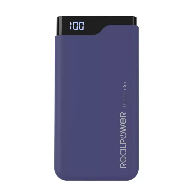 Nešiojamasis įkroviklis RealPower PB-15000C 15000 mAh