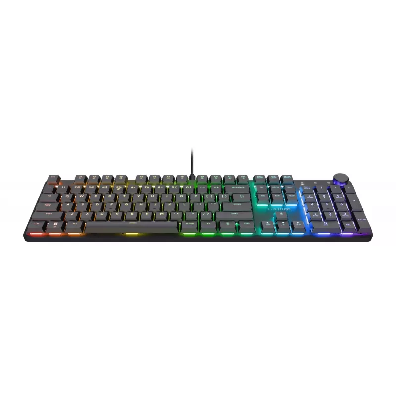 Žaidimų klaviatūra Trust GXT 866 Torix mechaninė USB QWERTZ juoda