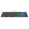 Žaidimų klaviatūra Trust GXT 866 Torix mechaninė USB QWERTZ juoda