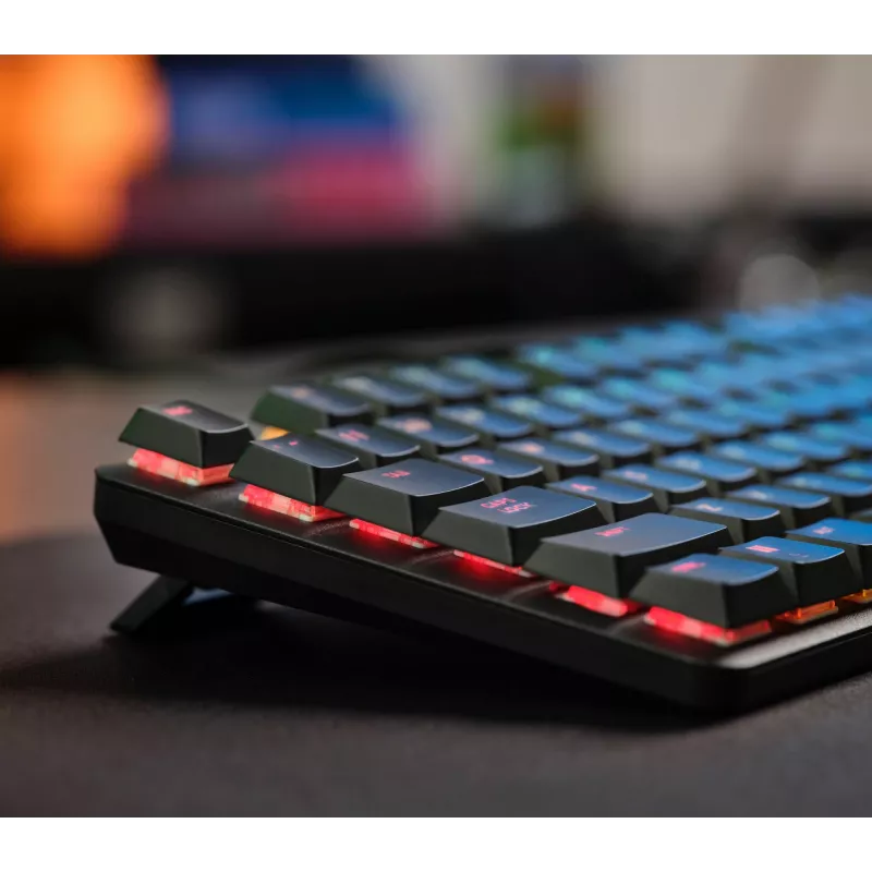 Žaidimų klaviatūra Trust GXT 866 Torix mechaninė USB QWERTZ juoda