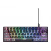 Trust GXT 867 Acira klaviatūra, žaidimų, USB, QWERTZ, vokiška, juoda, pilka, 60%, mechaninė, RGB