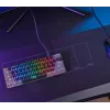 Trust GXT 867 Acira klaviatūra, žaidimų, USB, QWERTZ, vokiška, juoda, pilka, 60%, mechaninė, RGB