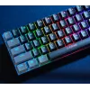 Trust GXT 867 Acira klaviatūra, žaidimų, USB, QWERTZ, vokiška, juoda, pilka, 60%, mechaninė, RGB