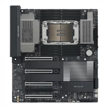 Motininė plokštė ASUS PRO WS W890-SAGE — Intel W890, LGA 4710-2, CEB, 8× DIMM, DDR5, Quad-channel, 2.5G ir 10G Ethernet
