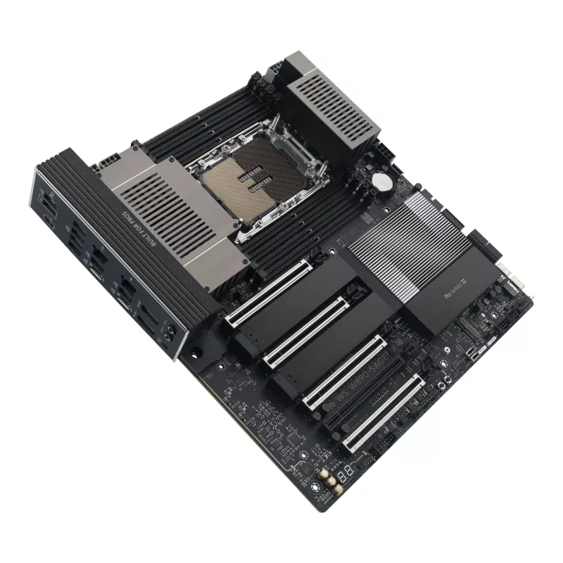 Motininė plokštė ASUS PRO WS W890-SAGE — Intel W890, LGA 4710-2, CEB, 8× DIMM, DDR5, Quad-channel, 2.5G ir 10G Ethernet