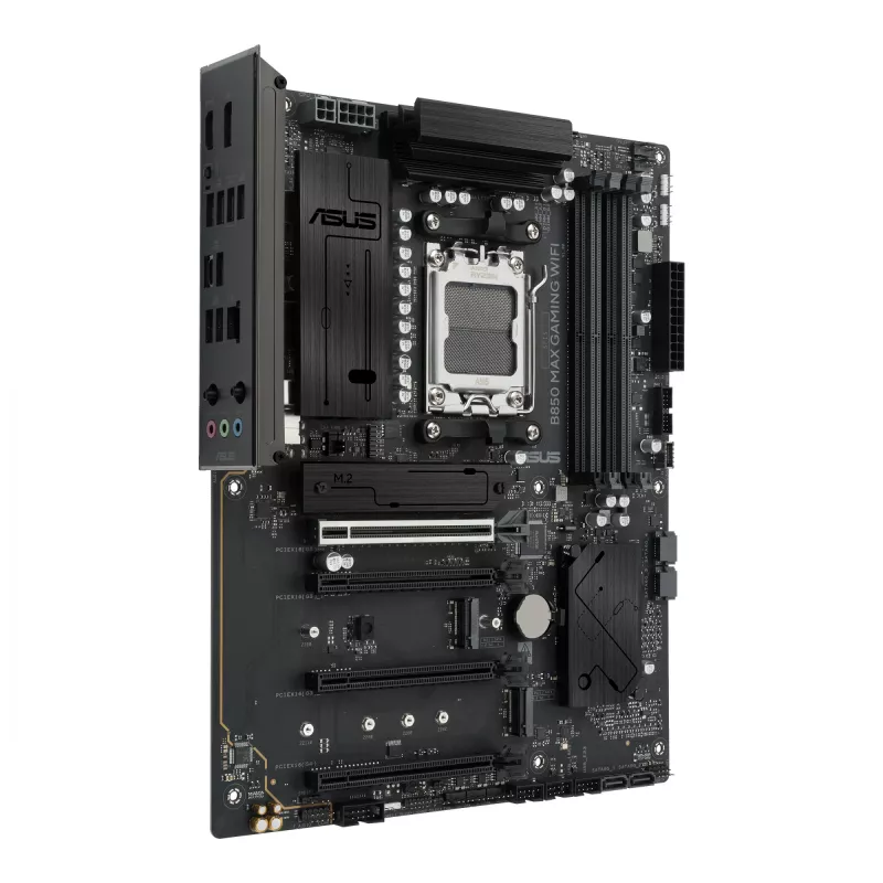 Pagrindinė plokštė ASUS B850 MAX GAMING WIFI, lizdas AM5, ATX, AMD B850, DDR5, 4 DIMM, 256 GB, Wi‑Fi 6E, 2,5 Gb Ethernet