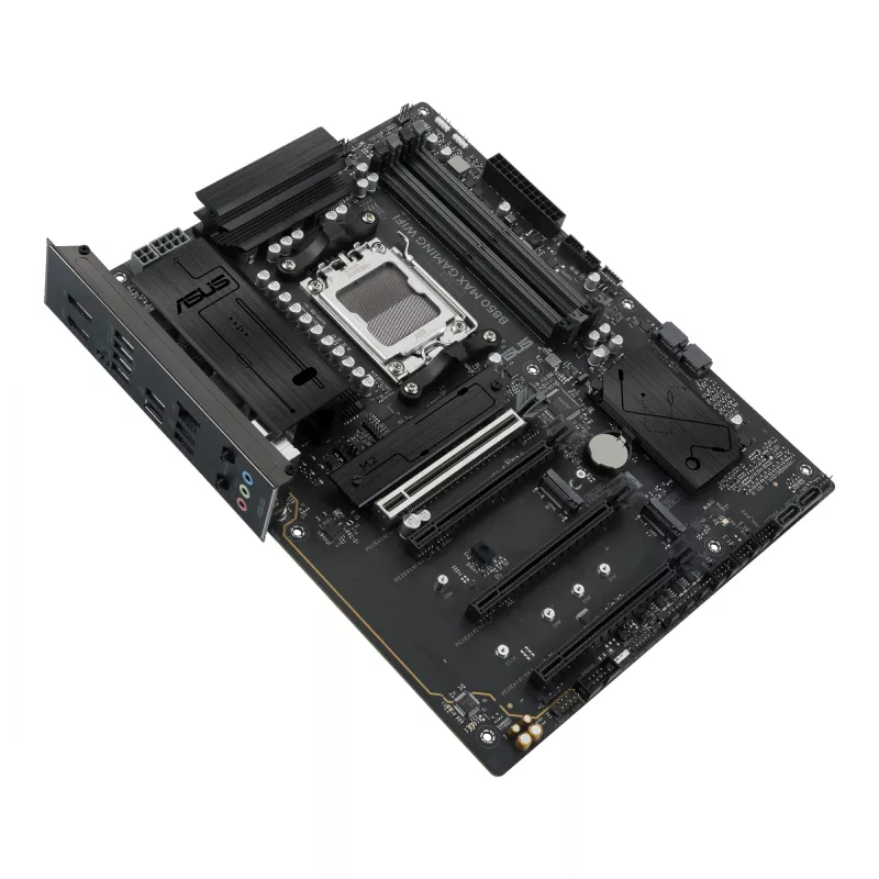 Pagrindinė plokštė ASUS B850 MAX GAMING WIFI, lizdas AM5, ATX, AMD B850, DDR5, 4 DIMM, 256 GB, Wi‑Fi 6E, 2,5 Gb Ethernet