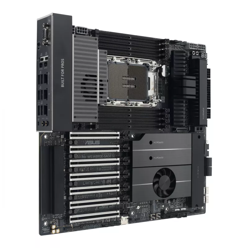 Motininė plokštė ASUS Pro WS W890E-SAGE SE — Intel W890, LGA 4710-2, EEB, 8x DIMM DDR5, aštuonių kanalų, 10GbE