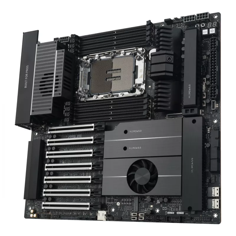 Motininė plokštė ASUS Pro WS W890E-SAGE SE — Intel W890, LGA 4710-2, EEB, 8x DIMM DDR5, aštuonių kanalų, 10GbE