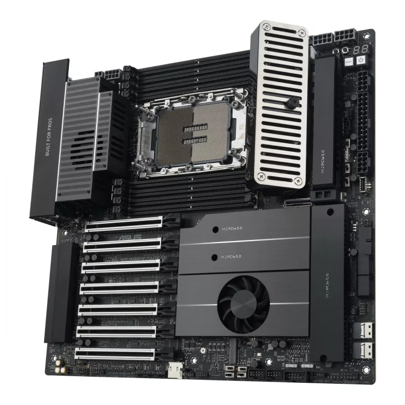 Motininė plokštė ASUS Pro WS W890E-SAGE SE — Intel W890, LGA 4710-2, EEB, 8x DIMM DDR5, aštuonių kanalų, 10GbE
