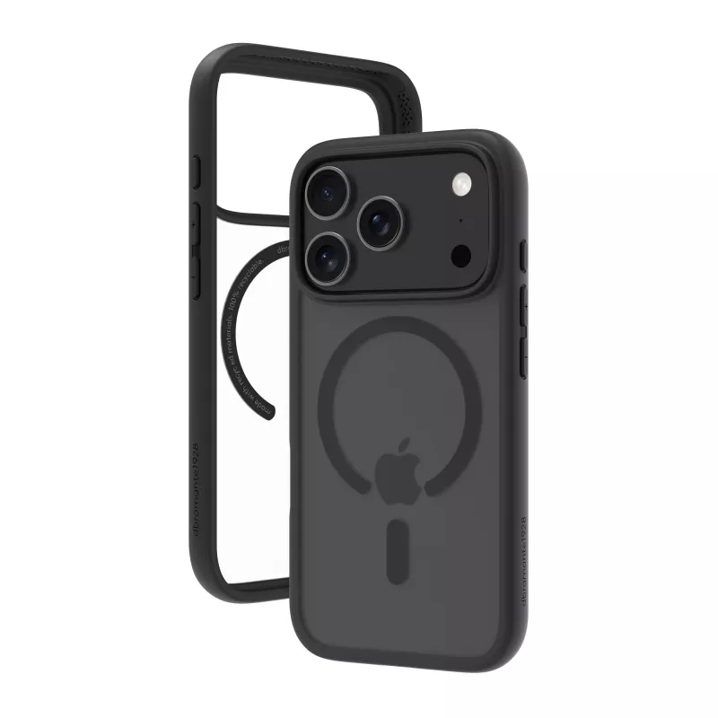 Dėklas dbramante1928 Grenen MS Juoda iPhone 17 Pro Monochromatic