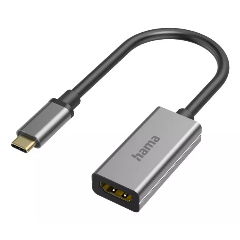 Hama 00200303 kabelio lyties keitiklis USB-C HDMI Pilka