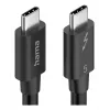 Hama USB-C USB laidas USB 3.2 Gen 2 (3.1 Gen 2) 1 m USB C juoda