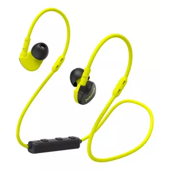 Hama Freedom Athletics III belaidės ausinės su ausies kabliuku, įdedamos į ausį, sportinės Bluetooth juodos, geltonos