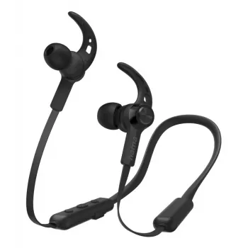 Hama Freedom Neck III ausinės belaidės užkabinamos už ausies, į ausis įdedamos sportinės Bluetooth juodos