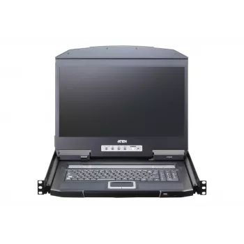 Stovo konsolė ATEN CL3116NX 47 cm (18,5 col.) LCD 1366x768 USB/PS2 VGA 1U Metalas/Plastikas Juoda