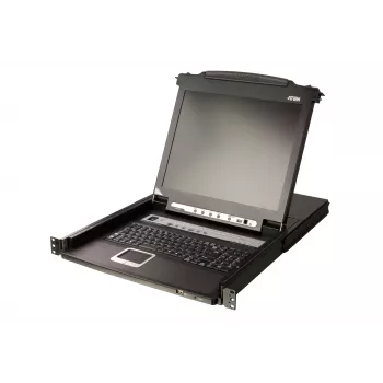Stovo konsolė ATEN CL5716MW 17,3 col. (43,9 cm) FHD 1920×1080 TFT-LCD, USB/PS/2 K&M, VGA, 1U metalas/plastikas