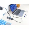 Manhattan USB-C dokas / stotelė su kortelių skaitytuvu, prievadai (x5): HDMI, USB-A (x2) ir USB-C (x2), su Power Delivery (PD) 100 W – reikalingas išorinis USB-C įkroviklis (nepridedamas). Maitinimas per USB (nereikia išorinio maitinimo šaltinio), kai PD nenaudojamas