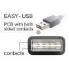 USB laidas DeLOCK 1m USB 2.0 A - B kišt./kišt. Juodas