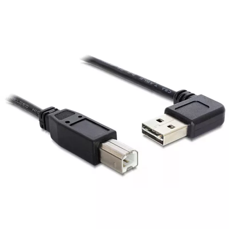 USB laidas DeLOCK 1m USB 2.0 A - B kišt./kišt. Juodas