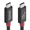 Hama USB-C laidas, E-Marker, USB4 Gen4, 80 Gbit/s, 5 A, 240 W, 1,00 m