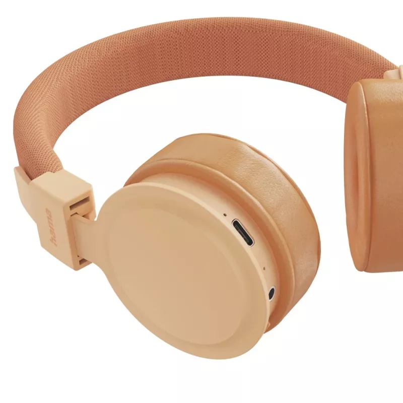 Hama Freedom Lit III Ausinės Belaidis Ant galvos Skambučiams/Muzikai USB Type-C Bluetooth Oranžinės
