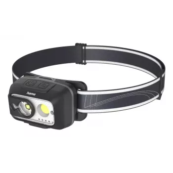 Hama HL500-C juoda, pilka žibintuvėlis su galvos juosta LED