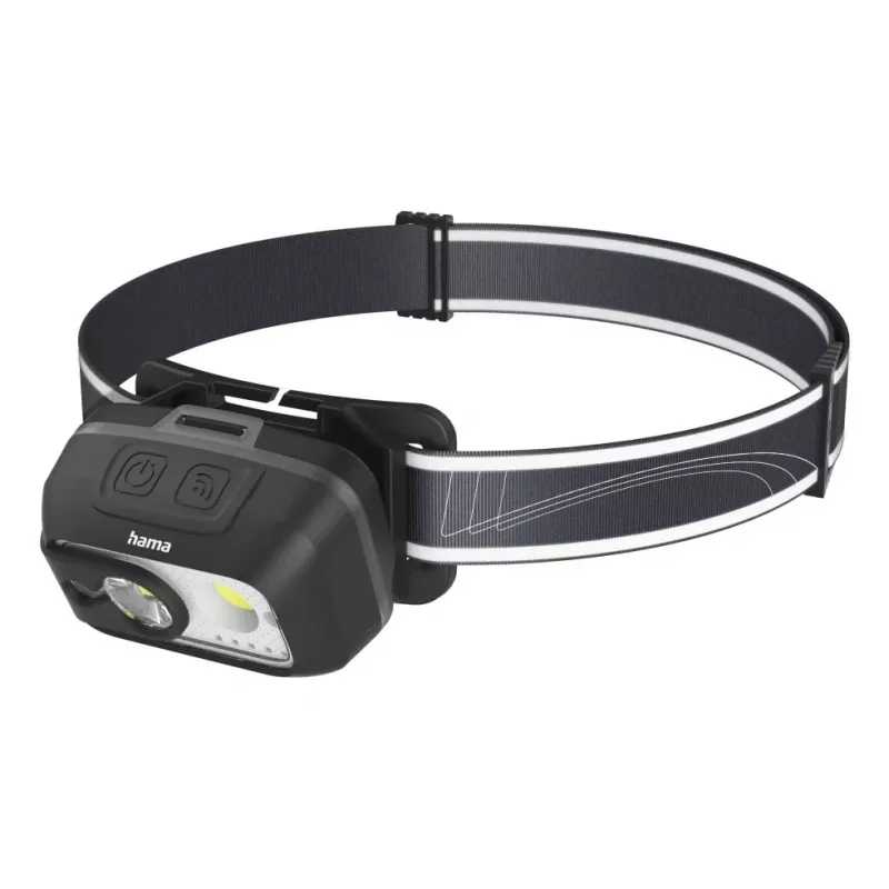 Hama HL500-C juoda, pilka žibintuvėlis su galvos juosta LED