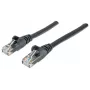 Intellinet tinklo komutacinis kabelis, Cat6, 0,5 m, juodas, CCA, U/UTP, PVC, RJ45, paauksuoti kontaktai, neužsikabinantis, apsaugotas, garantija visam laikui