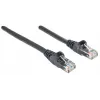 Intellinet tinklo komutacinis kabelis, Cat6, 0,5 m, juodas, CCA, U/UTP, PVC, RJ45, paauksuoti kontaktai, neužsikabinantis, apsaugotas, garantija visam laikui