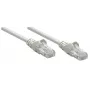 “Intellinet” tinklo kabelis, Cat6, 10 m, pilkas, VVA, U/UTP, PVC, RJ45, paauksuoti kontaktai, neužkabinamas gaubtelis, apsaugotas lankstymo vietoje, garantija visam eksploatacijos laikui