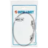 Intellinet tinklo komutacinis kabelis, Cat6, 0,5 m, pilkas, varis, S/FTP, LSOH / LSZH, PVC, RJ45, paauksuoti kontaktai, be užsikabinimų, su apsaugine mova, garantija visam naudojimui