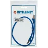 Intellinet tinklo komutacinis kabelis, Cat6, 0,5 m, mėlynas, varinis, S/FTP, LSOH / LSZH, PVC, RJ45, paauksuoti kontaktai, neužkabinamas, su apsauginiu gaubteliu, garantija visam naudojimo laikui