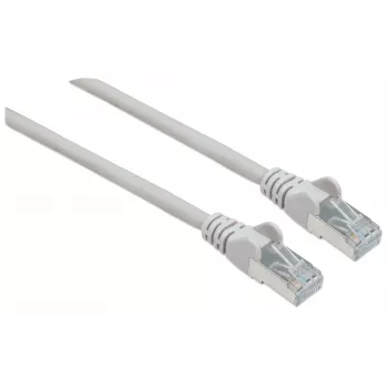 Intellinet tinklo komutacinis kabelis, Cat6, 0,25 m, pilkas, varis, S/FTP, LSOH / LSZH, PVC, RJ45, paauksuoti kontaktai, bekablius, su apsauginiu gaubteliu, garantija visam gyvenimui